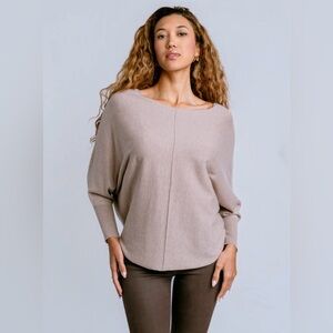 Kerisma Ryu Lin Cashmere Blend Top Boatneck Dolman Sleeves Oversized Size S/M